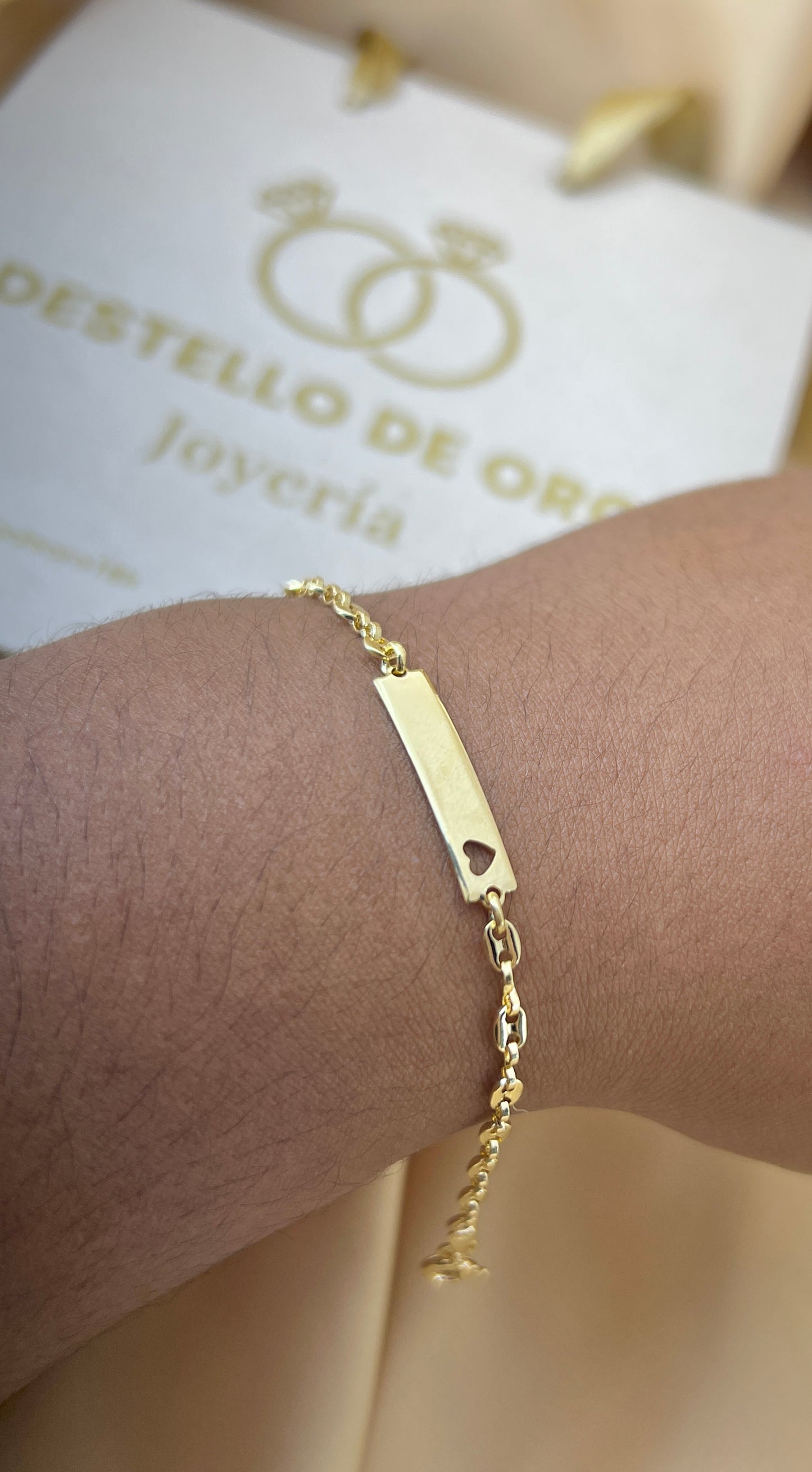 Pulsera Placa GG Baby