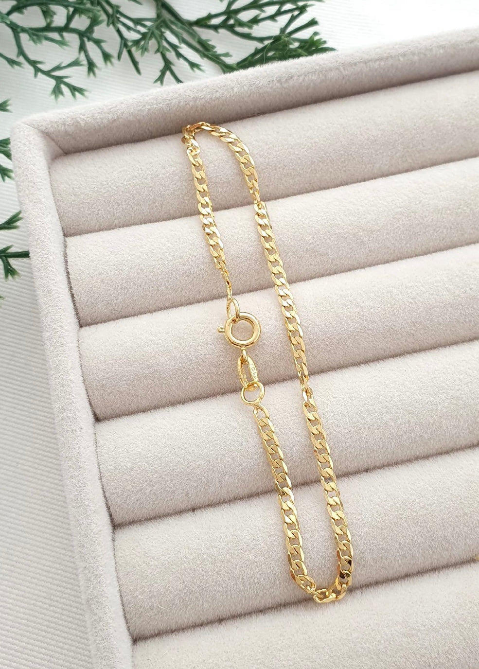 Pulsera Cubana Diamantada | 18 cm