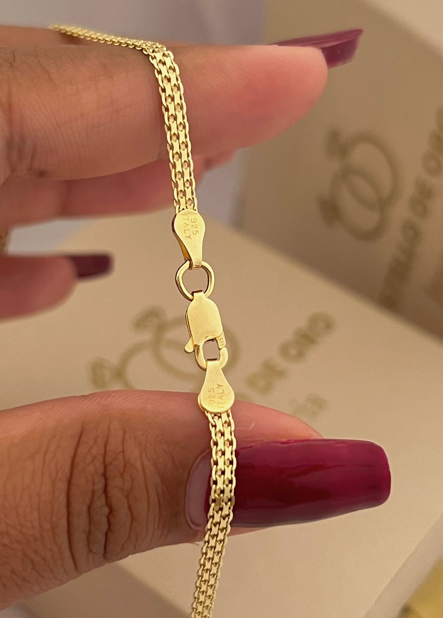 Pulsera Tejido Chino Italiana | 19.5 cm