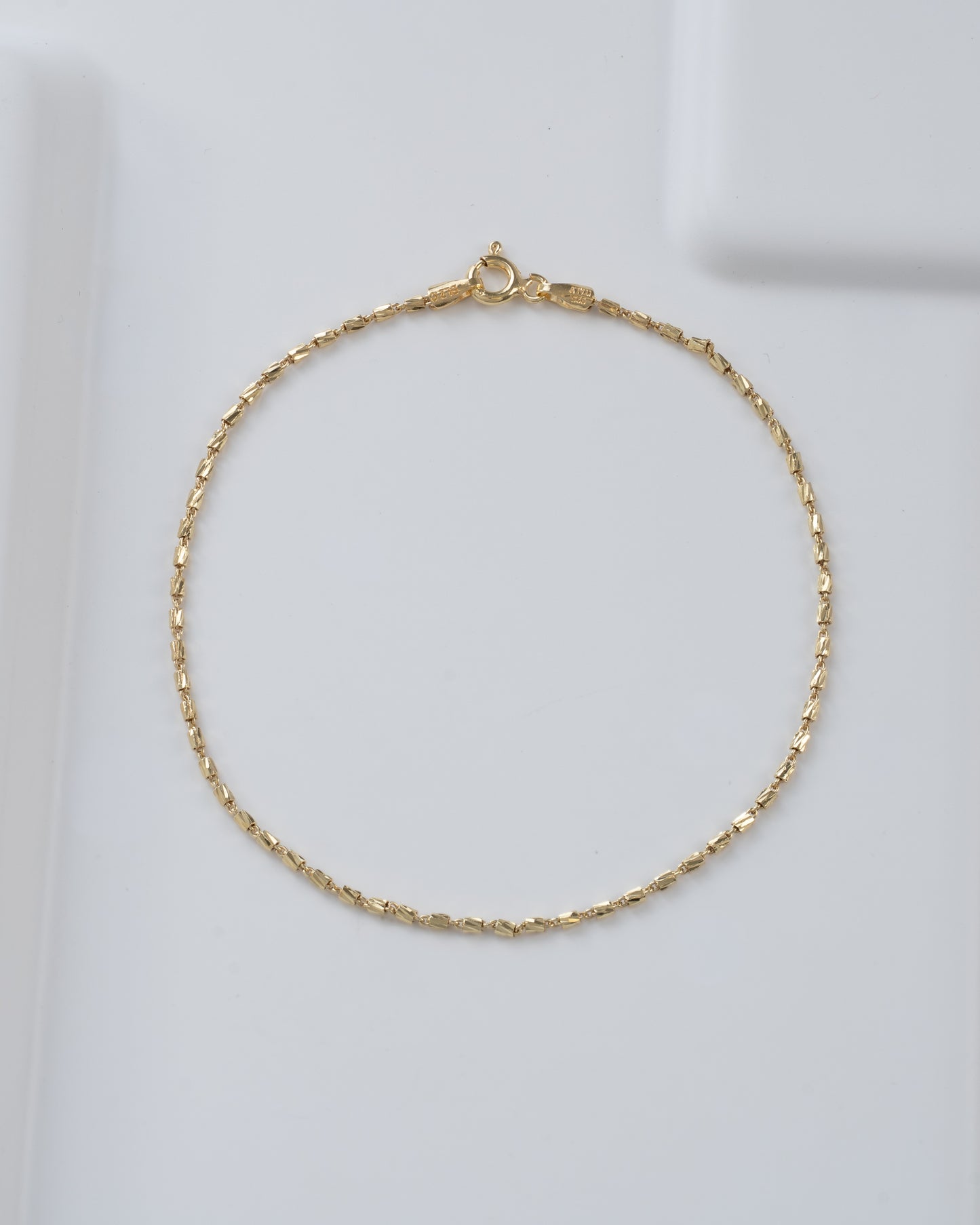 Pulsera Tube Gold Italiana | 19.5 Centímetros