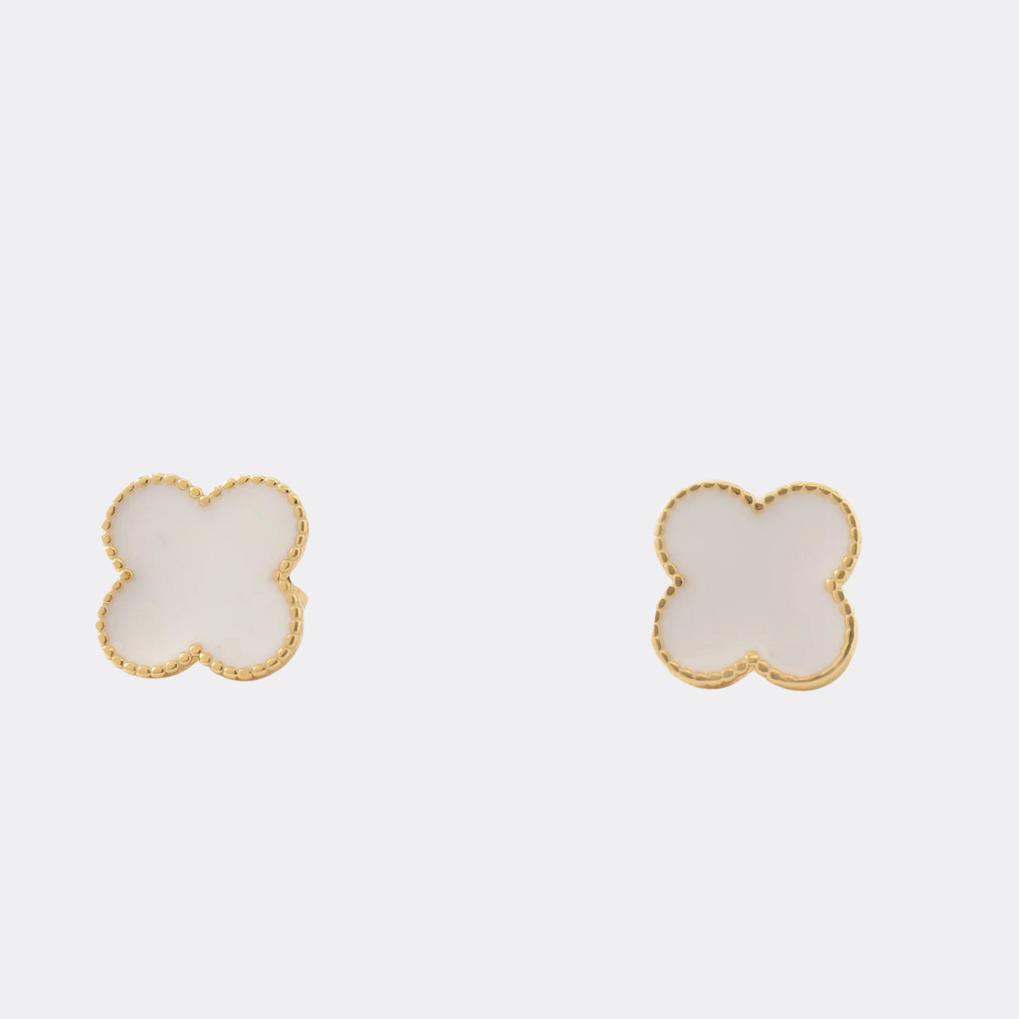 Arete Clover Blanco
