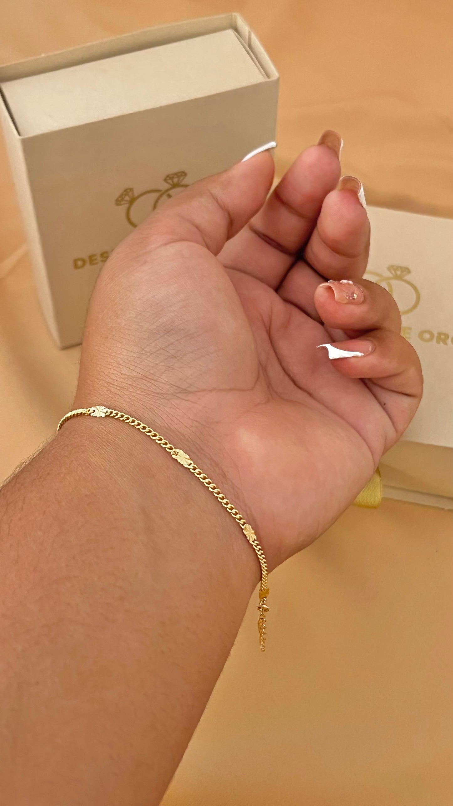 Pulsera Cubana con Destellos
