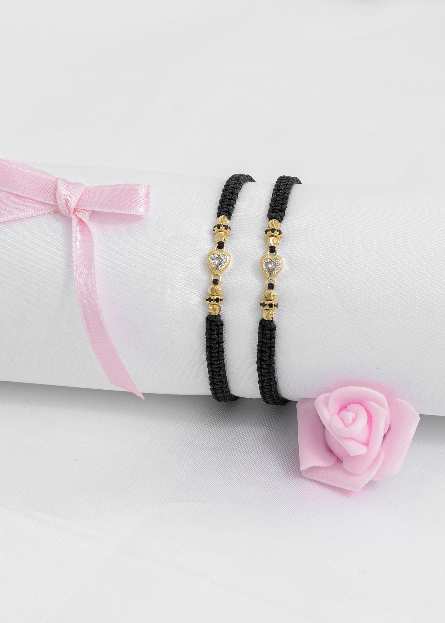 Dúo Pulseras Lazo De Amor