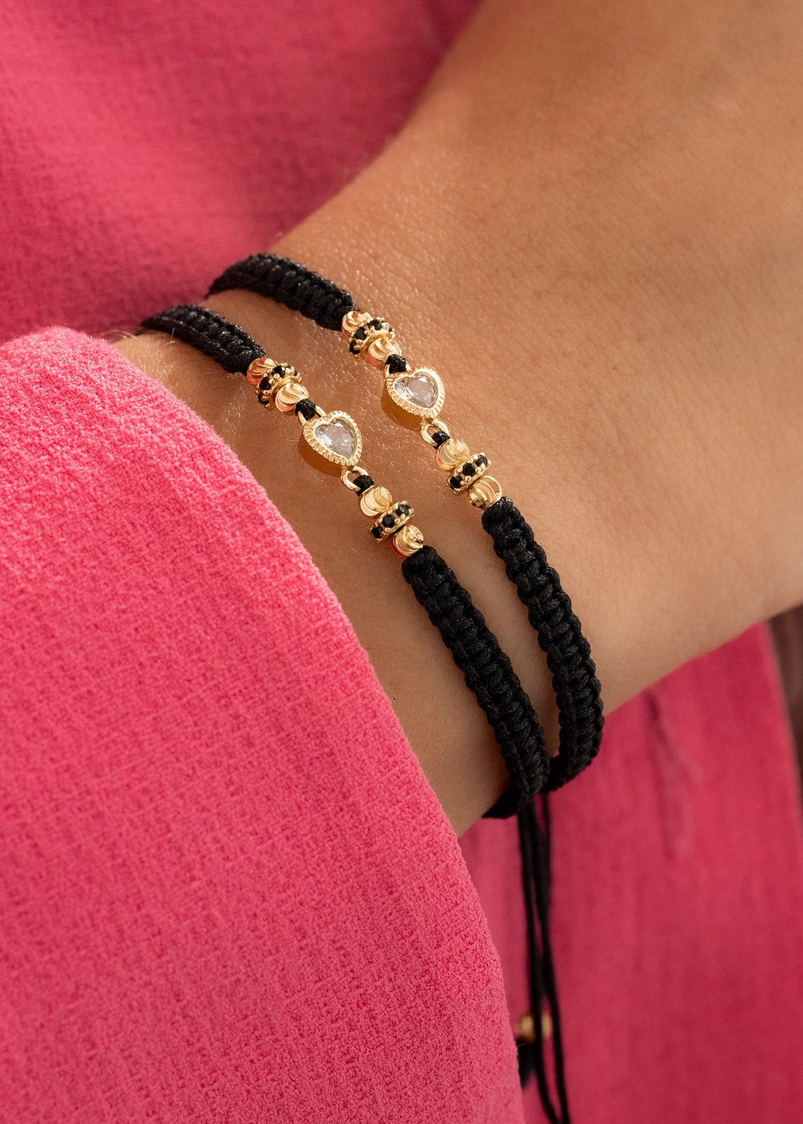 Dúo Pulseras Lazo De Amor