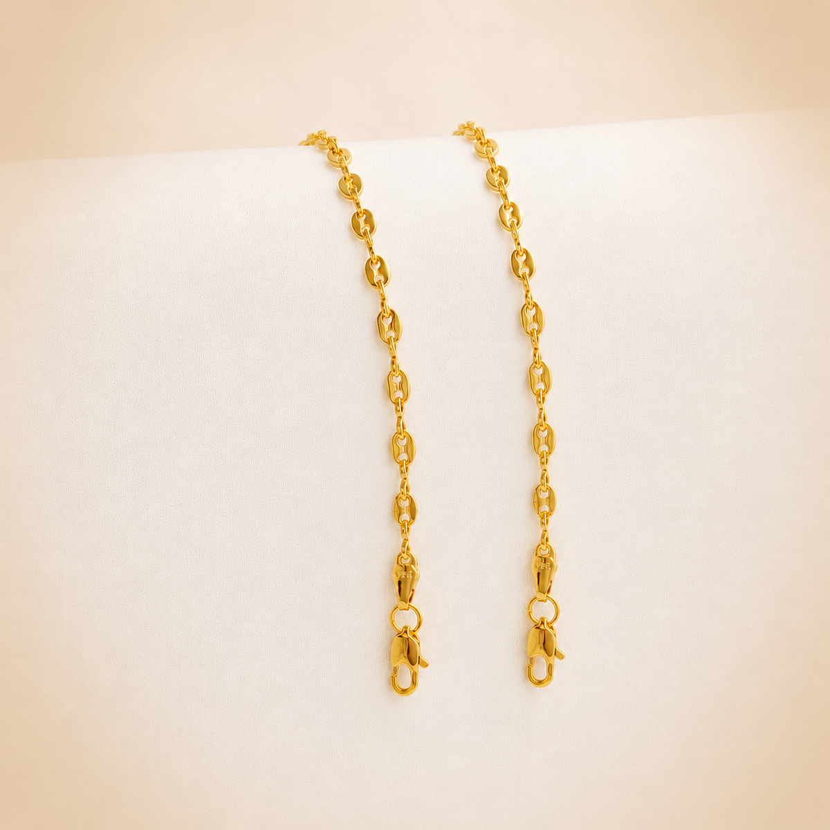 Dúo Pulseras GG Delgada | 18 Centímetros