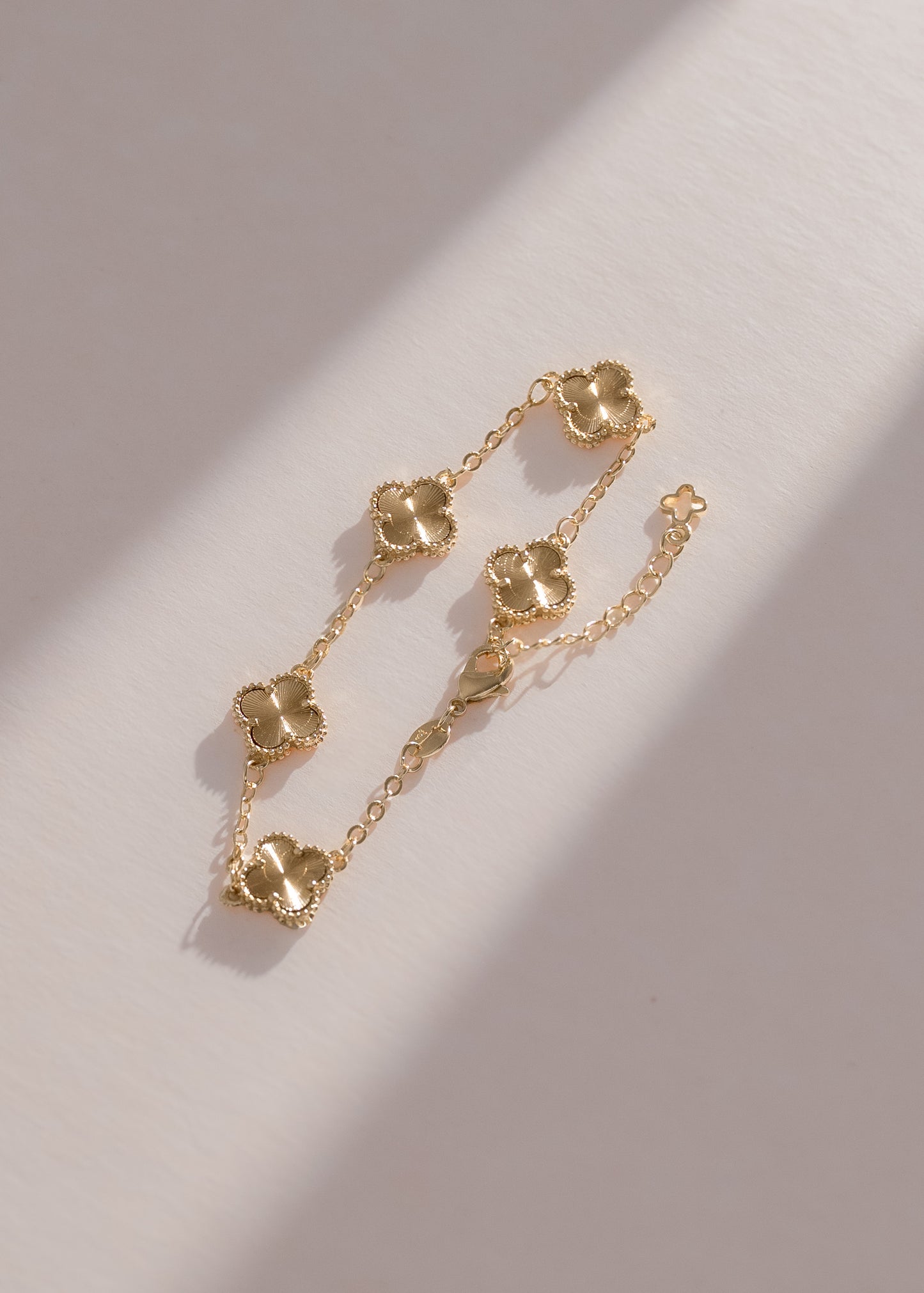 Pulsera Clover Dorada | 15 Cm