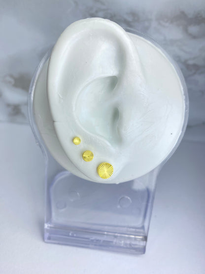 Sets aretes sol (3 pares)