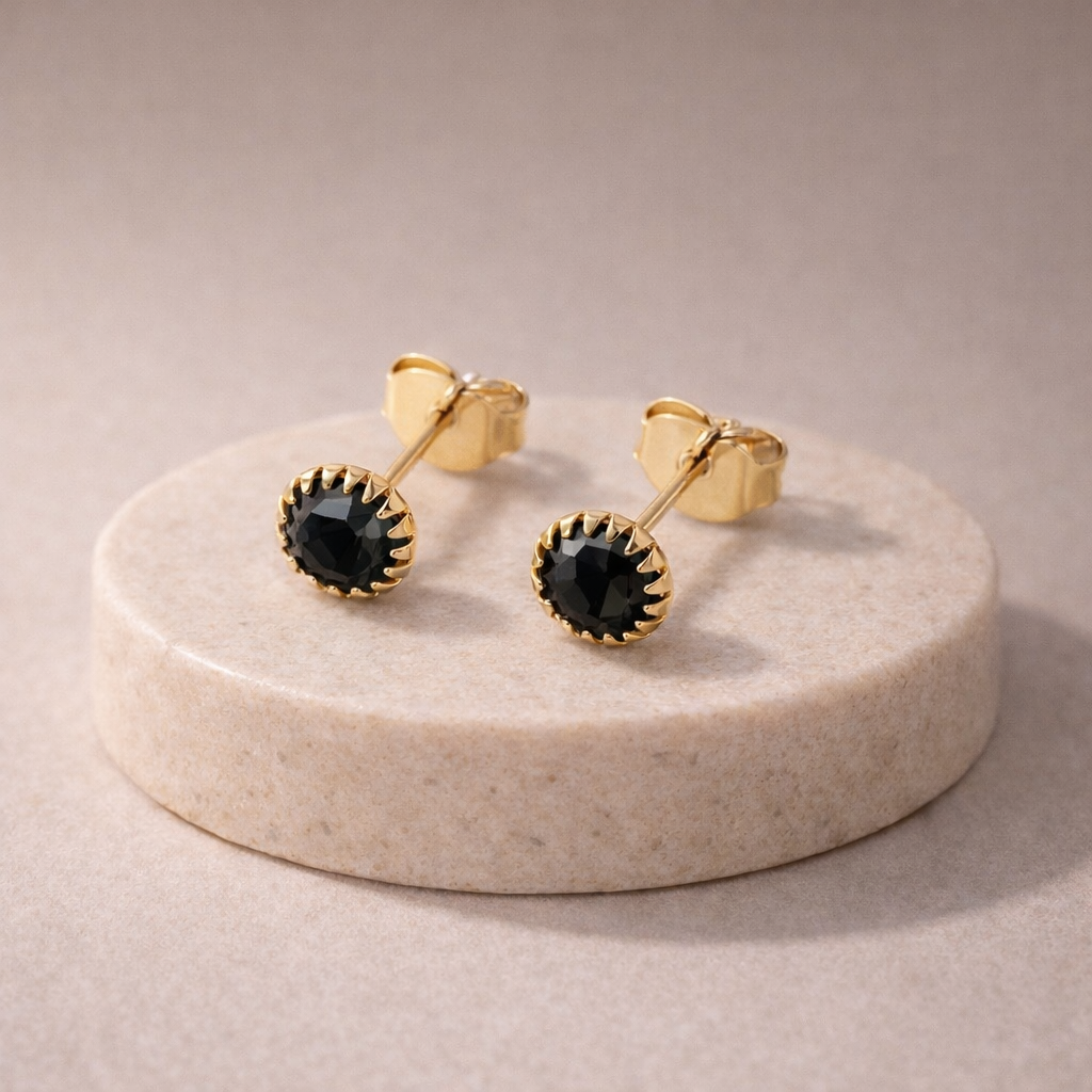 Aretes Cristal Redondos