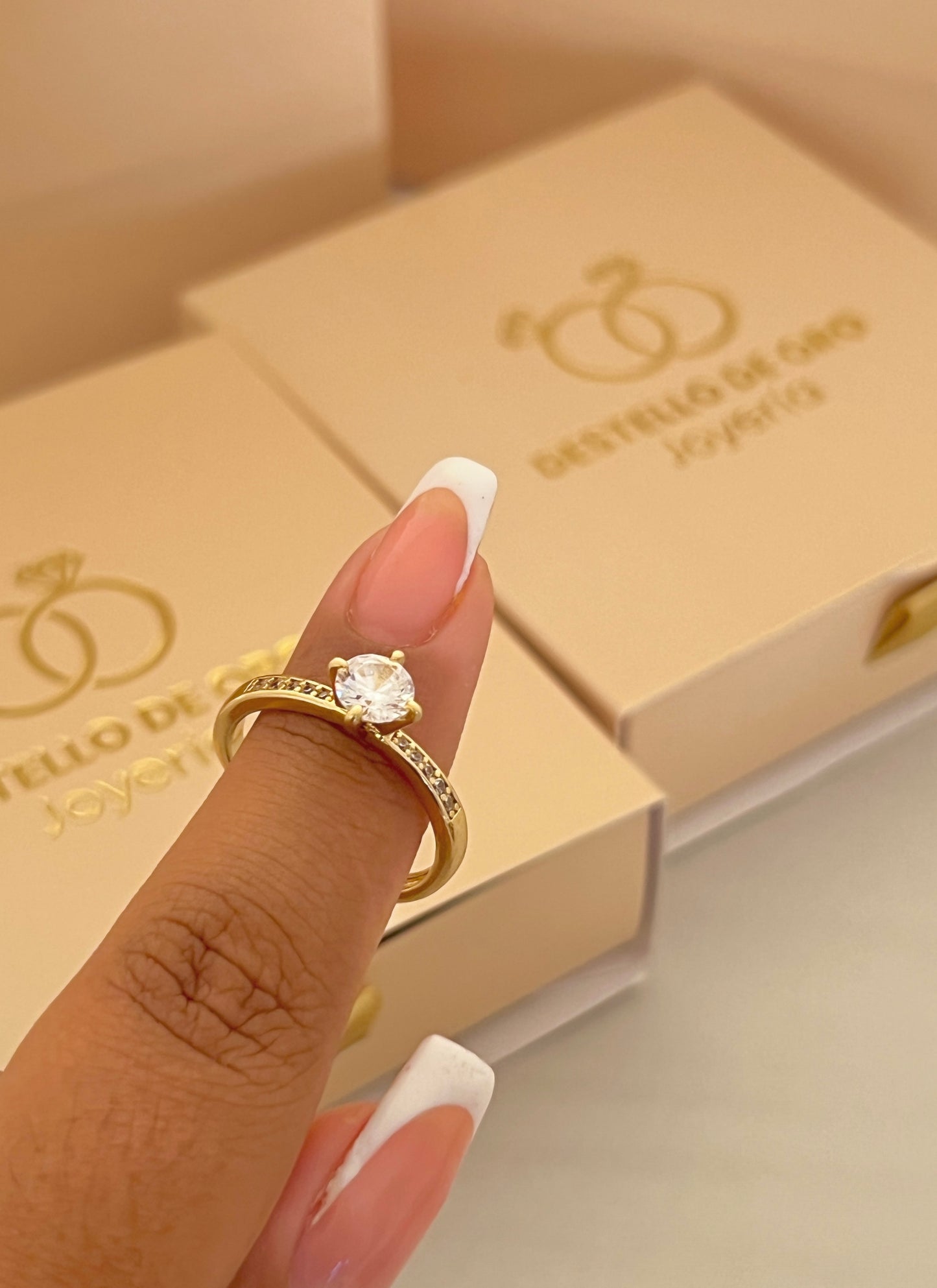Anillo Crystal Gold | Ajustable