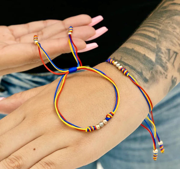 Dúo Pulseras Tricolor