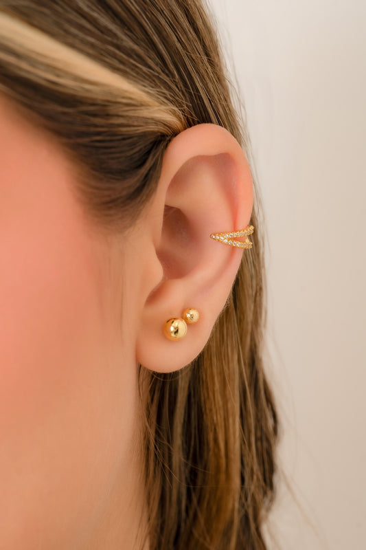 Dúo de aretes + Ear cuff