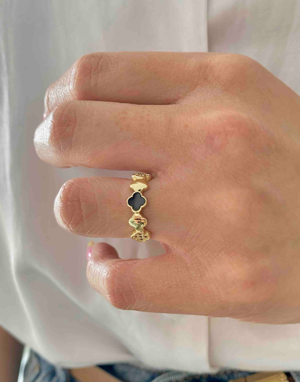 Anillo Duality Clover | Ajustable