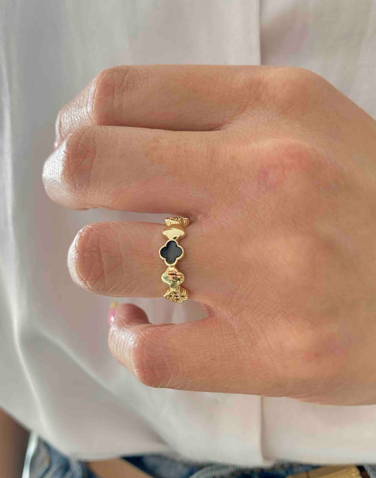 Anillo Duality Clover | Ajustable