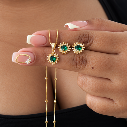 Set Corazón Verde