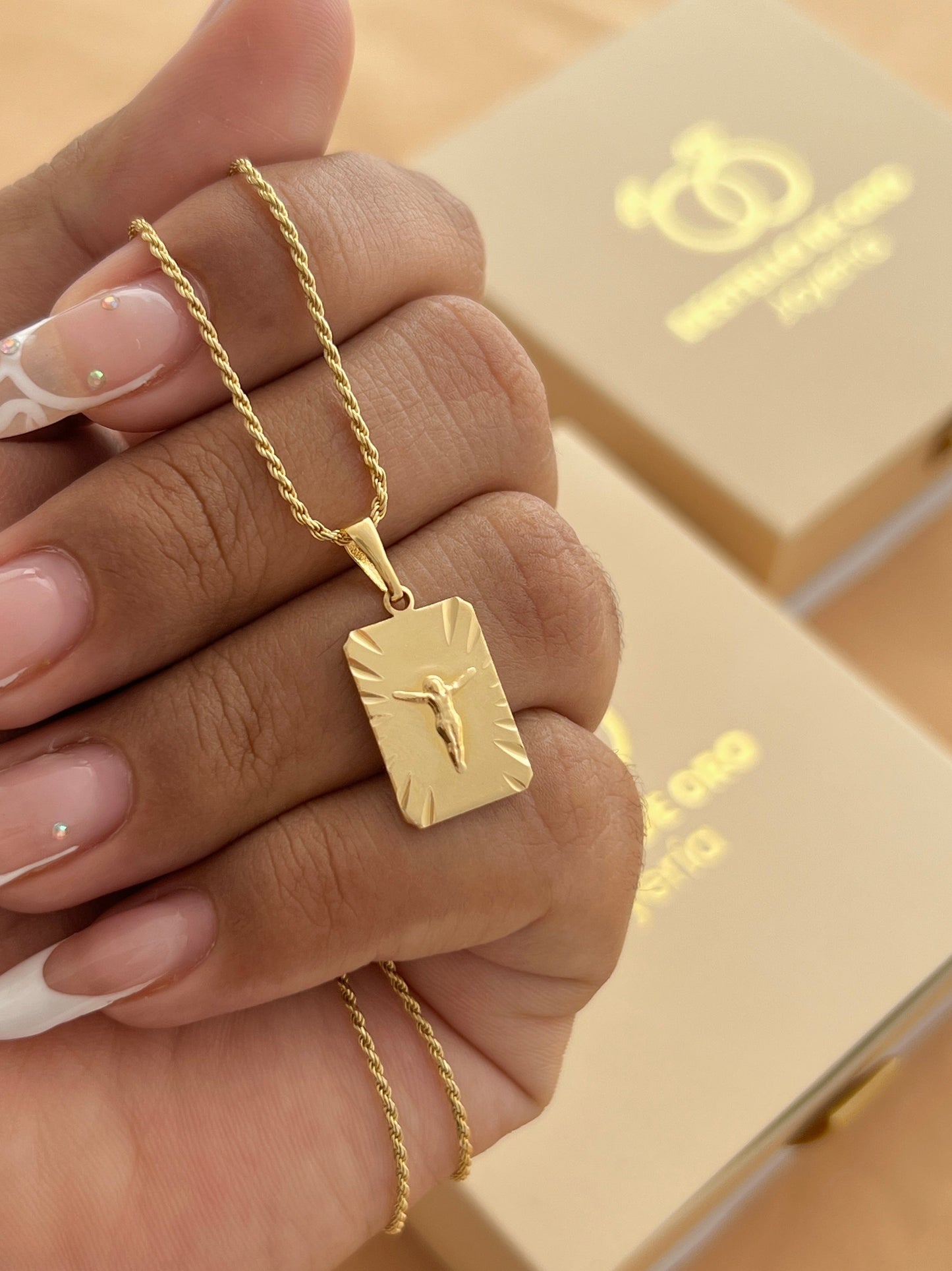Set Cristo Gold Italy | Envío gratis