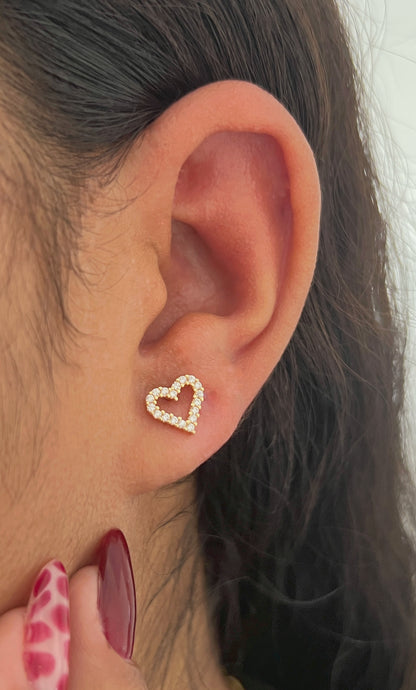Aretes Little Corazón