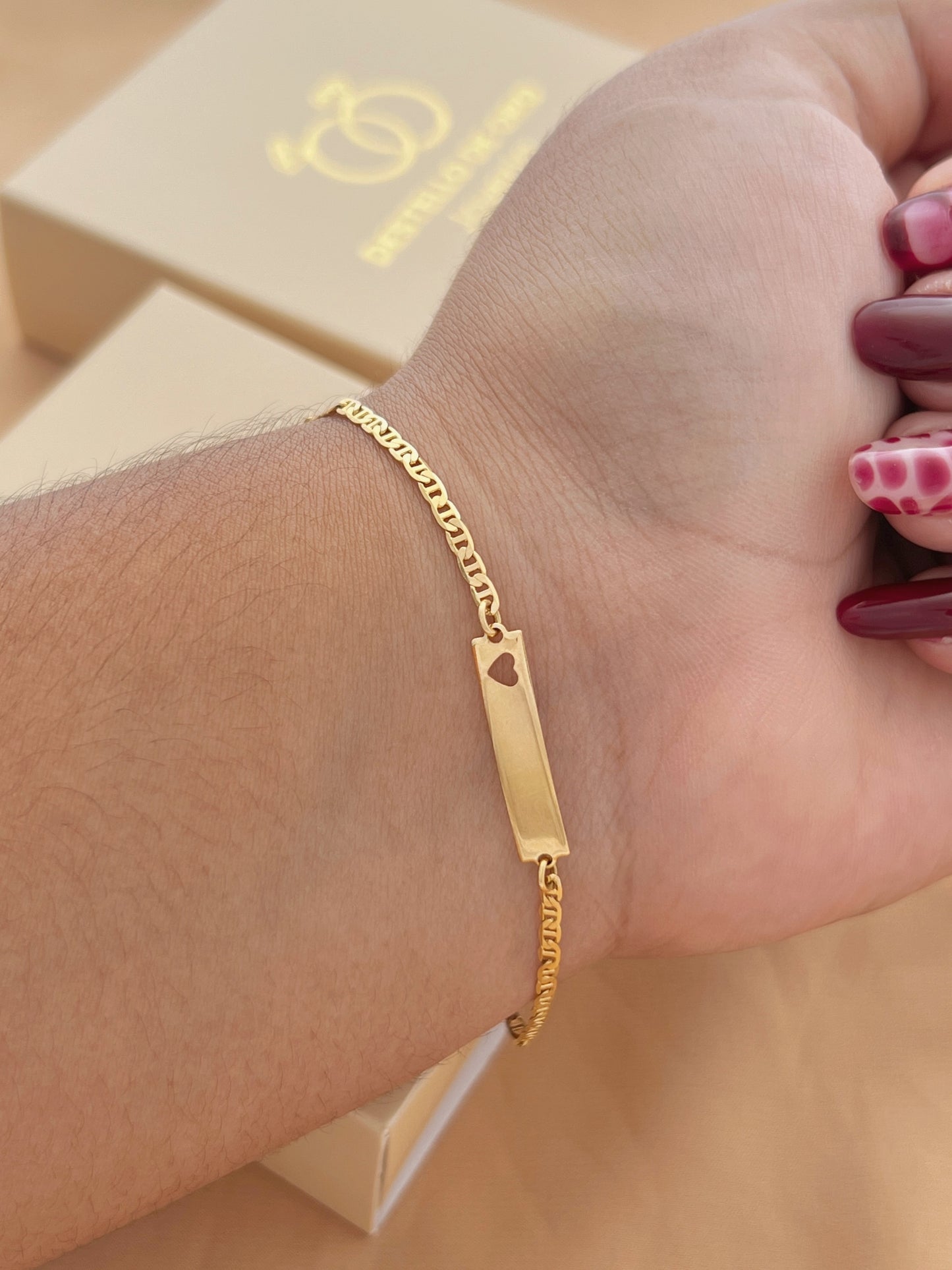 Pulsera Esclava Tejido Escalera | 16 cm