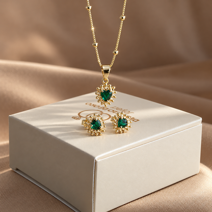 Set Corazón Verde