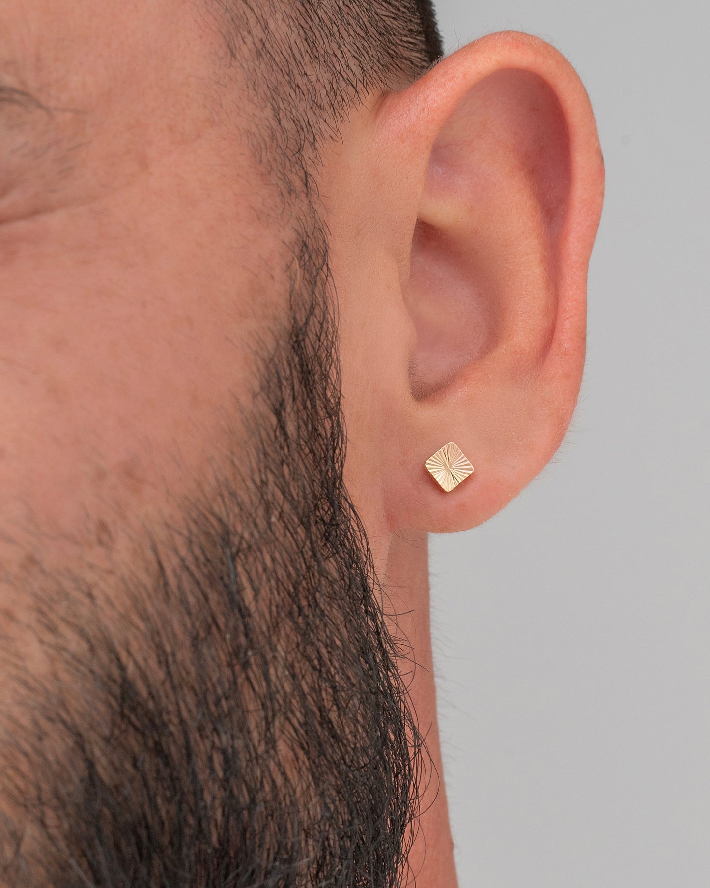 Arete Sol Cuadrado #5