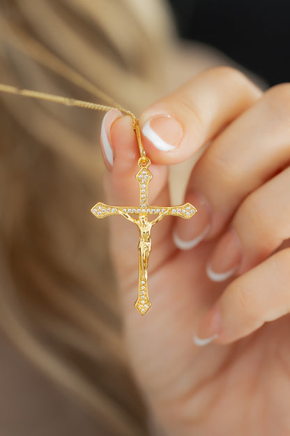 Dije Cruz Cristo Circonia