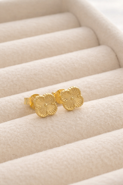 Arete Clover Diamantado
