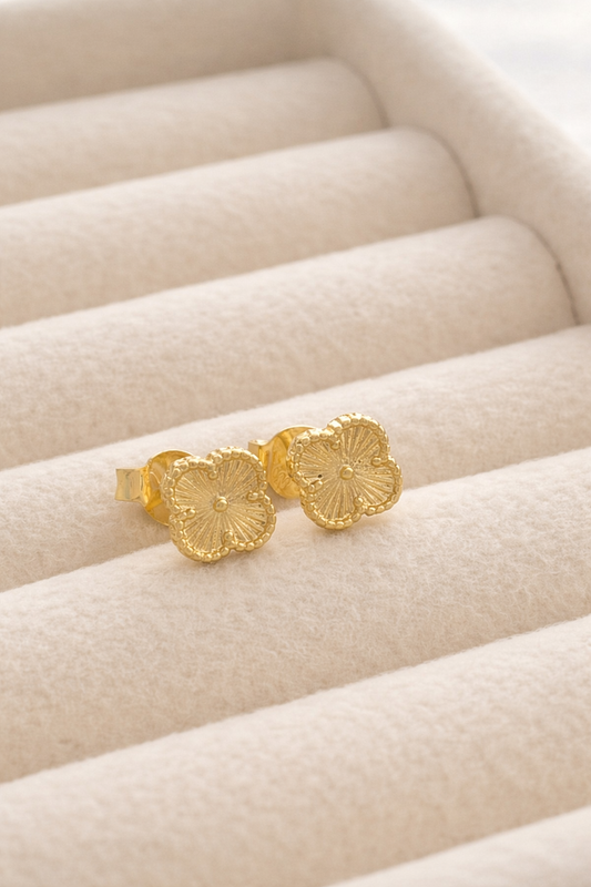 Arete Clover Diamantado