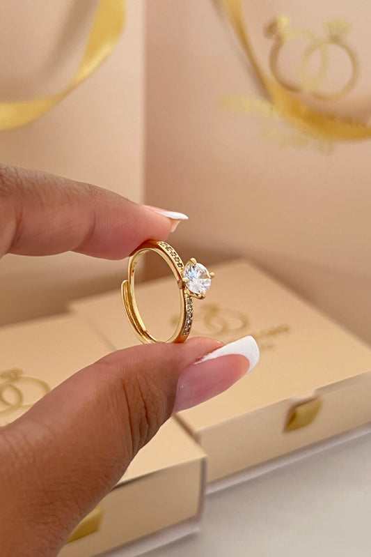 Anillo Crystal Gold | Ajustable