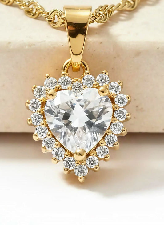 Dije Corazón Cristales