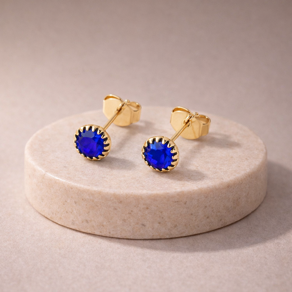 Aretes Cristal Redondos