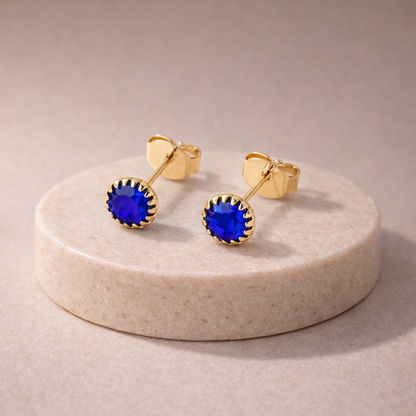 Aretes Cristal Redondos