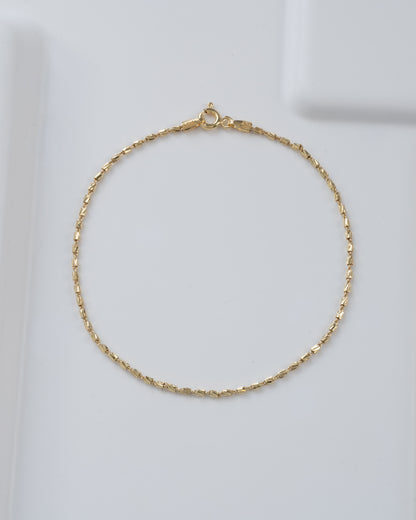 Pulsera Tube Gold Italiana | 19.5 Centímetros