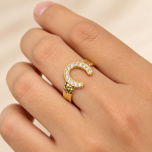Anillo Herradura Cristal | Envío Gratis