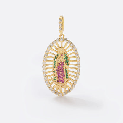 Dije Virgen Guadalupe Swarovski