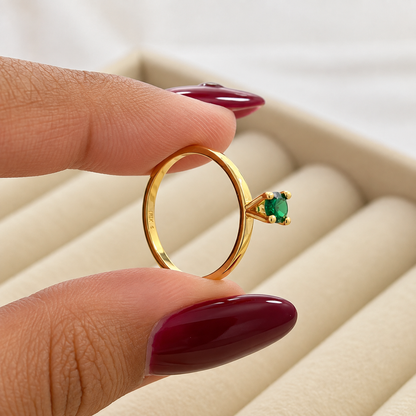 Anillo Elia Verde Esmeralda