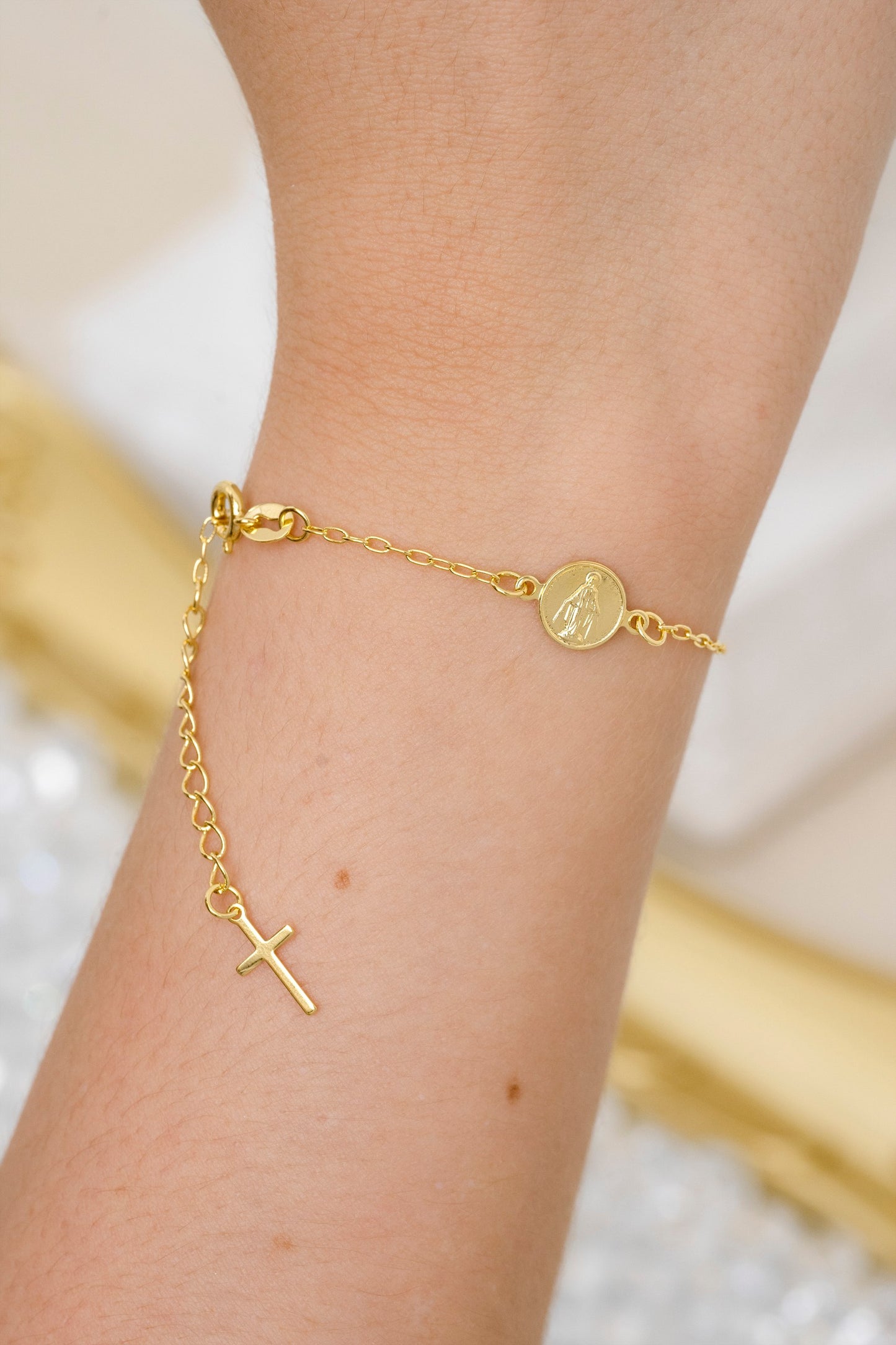 Pulsera Virgen Milagrosa | 16.5 Cm