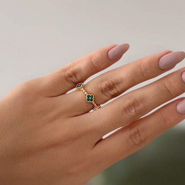 Anillo Trébol Imperial | Ajustable