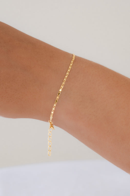 Pulsera Escalera Delg. Plana Lisa