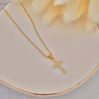 Set Cruz Lisa | Cadena 40 CM