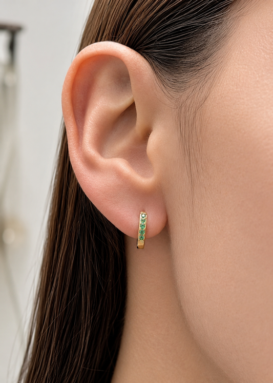 Candongas Velvet Green | 12 MM