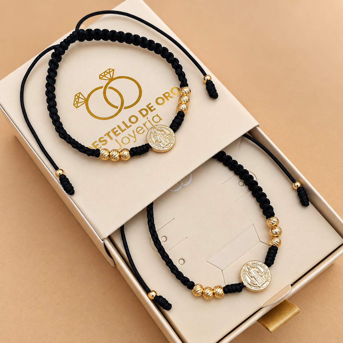 Dúo Pulseras San Benito Italiana 🇮🇹
