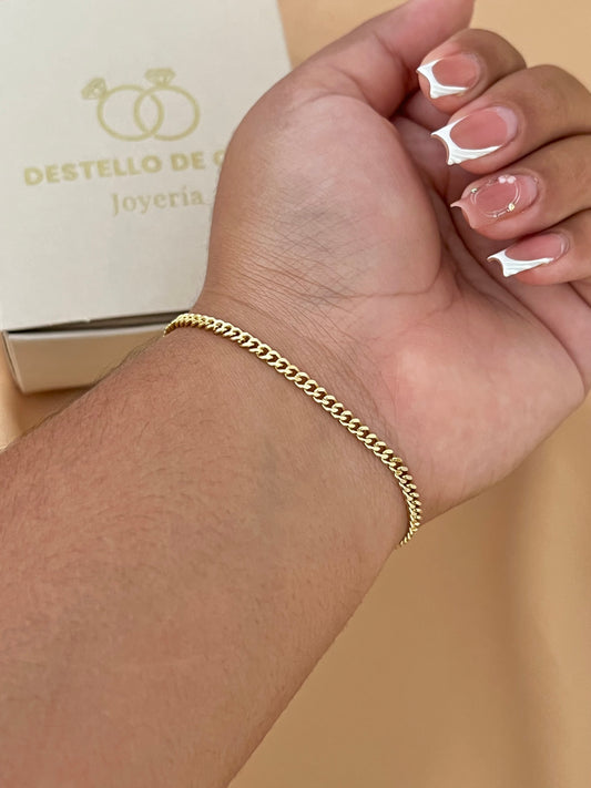 Pulsera Cubana Plana