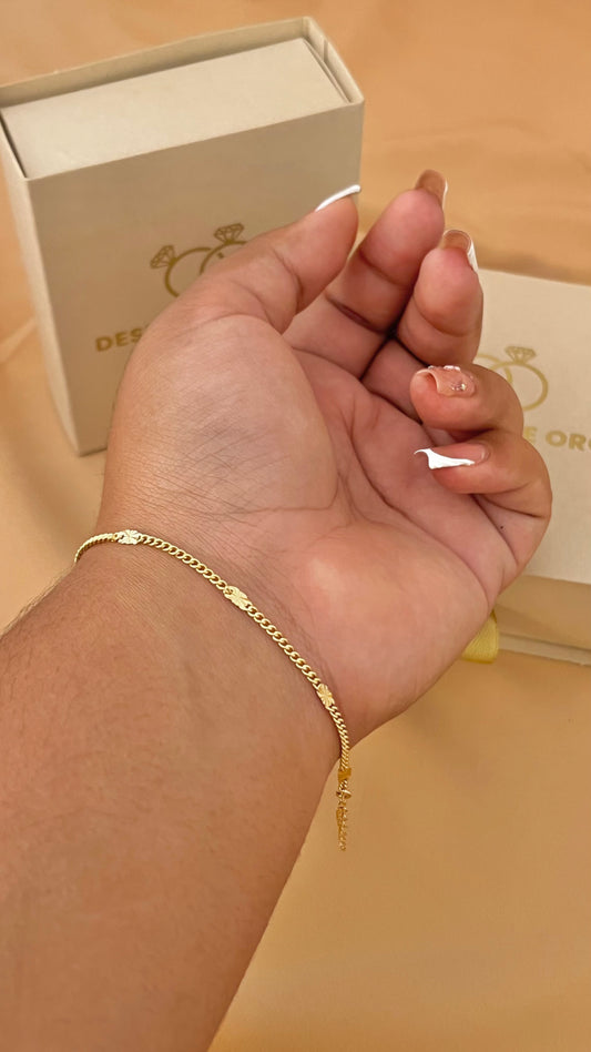 Pulsera Cubana con Destellos