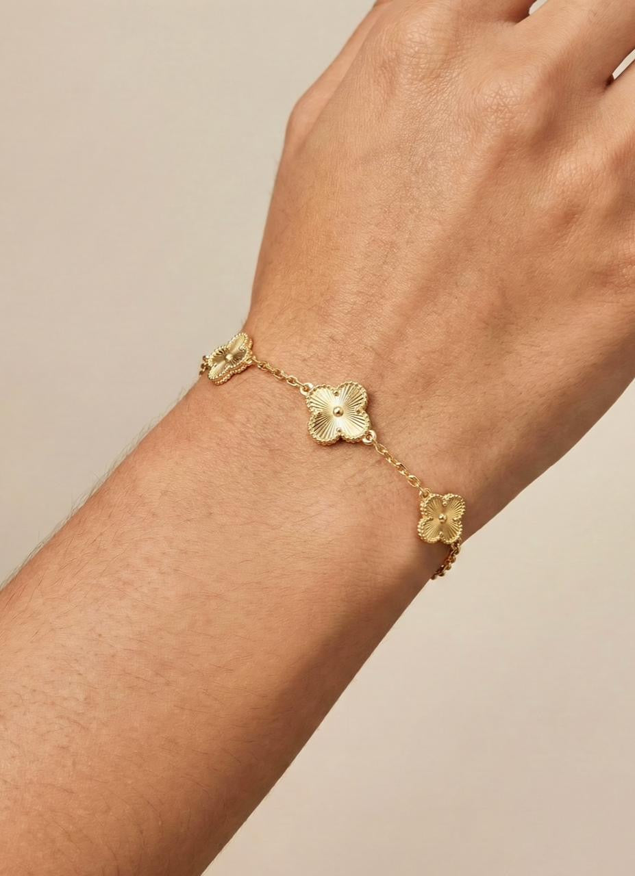 Pulsera Van Cleef Con Destellos | 17 Cm