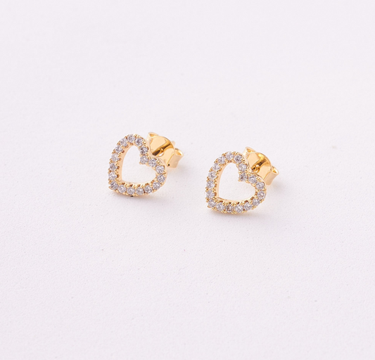 Aretes Corazón De Luz