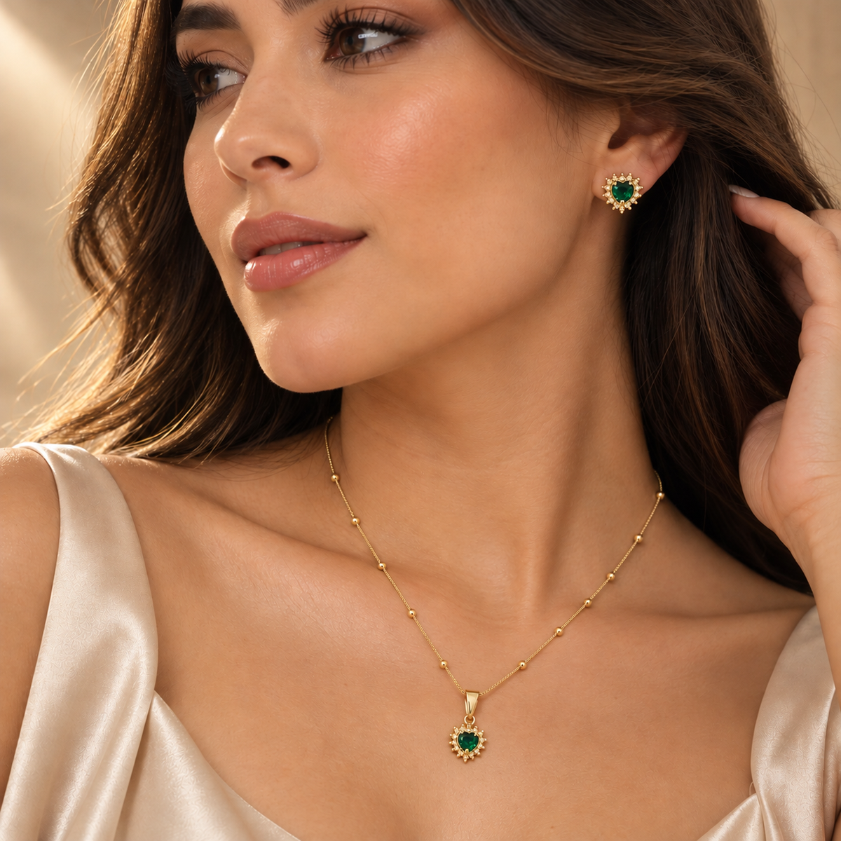 Set Corazón Verde