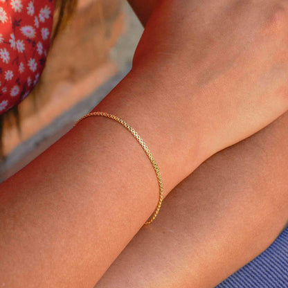 Pulsera Tejido Chino Unisex Delgada