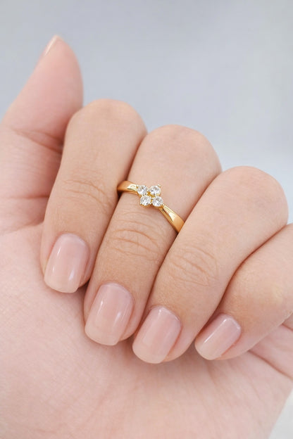 Anillo Flor Cristal