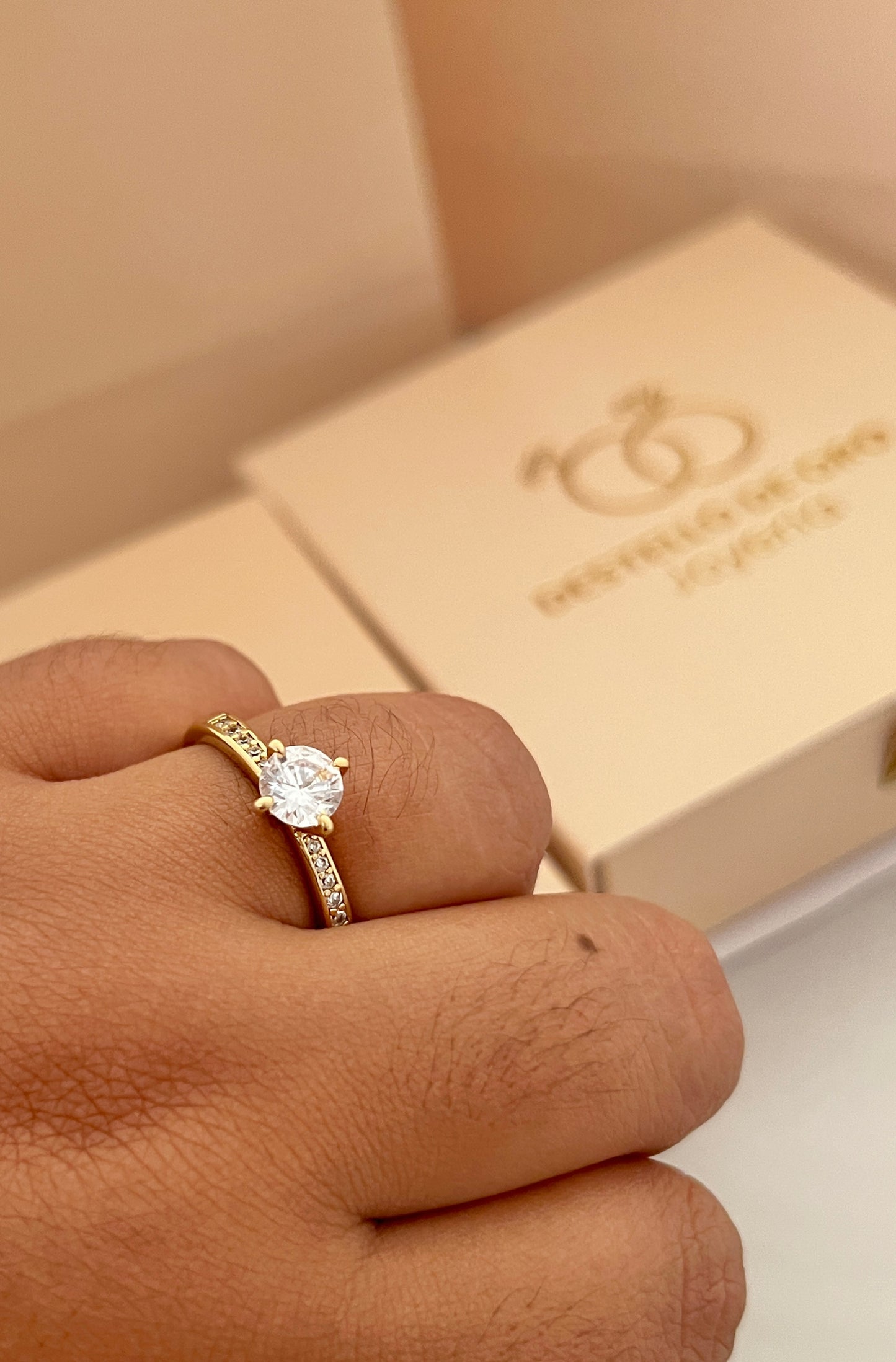 Anillo Crystal Gold | Ajustable