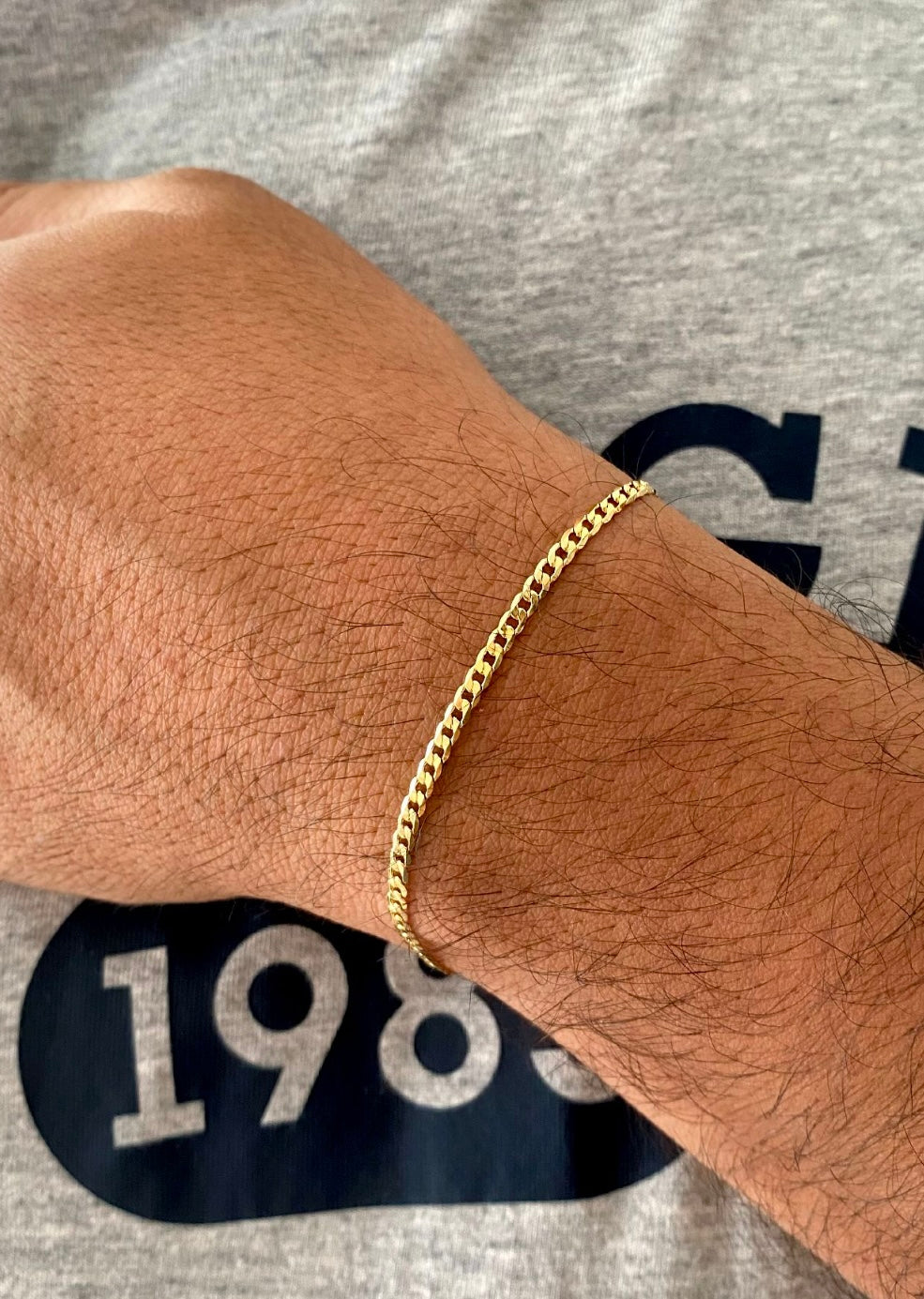 Pulsera Cubana Diamantada | 18 Cm