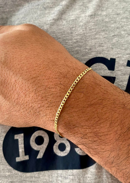 Pulsera Cubana Diamantada | 18 cm